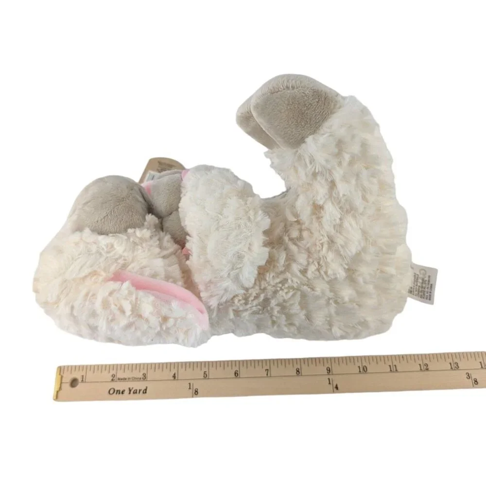 Ganz Serenity Lamb w/Crib Cross Jesus Loves Me Plush Stuffed Animal‎ Cream Pink